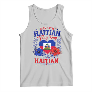 May 18th Haitian Flag Day Floral Hibiscus Tank Top Proud To Be Haitian Heritage Pride TS02 Ash Print Your Wear