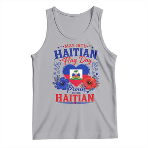 May 18th Haitian Flag Day Floral Hibiscus Tank Top Proud To Be Haitian Heritage Pride TS02 Athletic Heather Print Your Wear