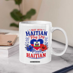 May 18th Haitian Flag Day Floral Hibiscus Coffee Mug Proud To Be Haitian Heritage Pride TS02 Print Your Wear