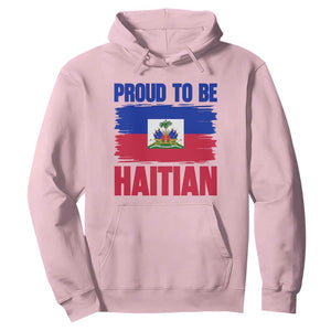 Proud To Be Haitian Hoodie Haiti Flag Heritage Pride TS02 Light Pink Print Your Wear