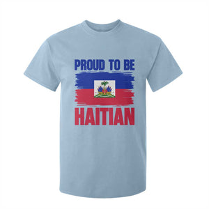 Proud To Be Haitian T Shirt For Kid Haiti Flag Heritage Pride TS02 Light Blue Print Your Wear