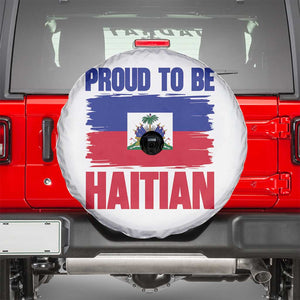 Proud To Be Haitian Spare Tire Cover Haiti Flag Heritage Pride TS02 White Print Your Wear