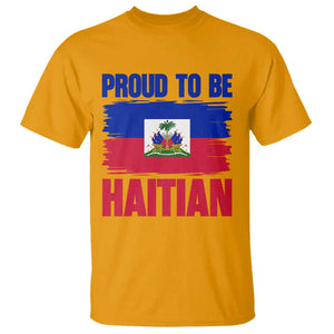 Proud To Be Haitian T Shirt Haiti Flag Heritage Pride TS02 Gold Print Your Wear