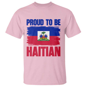 Proud To Be Haitian T Shirt Haiti Flag Heritage Pride TS02 Light Pink Print Your Wear