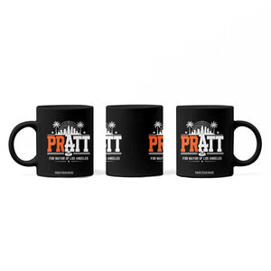 Pratt for Mayor of Los Angeles Retro Skyline Graphic Coffee Mug Support Local Leadership LA City California Pride TS02 Print Your Wear