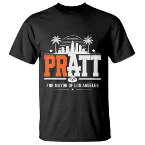 Pratt for Mayor of Los Angeles Retro Skyline Graphic T Shirt Support Local Leadership LA City California Pride TS02 Black Print Your Wear