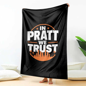 In Pratt We Trust Los Angeles Skyline Graphic Throw Blanket Patriotic LA City California Pride Local Leadership TS02 Print Your Wear