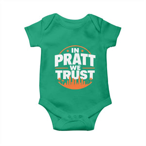 In Pratt We Trust Los Angeles Skyline Graphic Baby Onesie Patriotic LA City California Pride Local Leadership TS02 Irish Green Print Your Wear