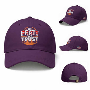 In Pratt We Trust Los Angeles Skyline Graphic Baseball Cap Patriotic LA City California Pride Local Leadership TS02 Baseball Cap Universal Fit Purple Print Your Wear