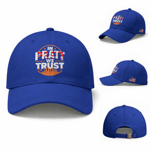 In Pratt We Trust Los Angeles Skyline Graphic Baseball Cap Patriotic LA City California Pride Local Leadership TS02 Baseball Cap Universal Fit Royal Blue Print Your Wear