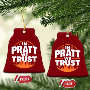 In Pratt We Trust Los Angeles Skyline Graphic Ceramic Ornament Patriotic LA City California Pride Local Leadership TS02 Print Your Wear