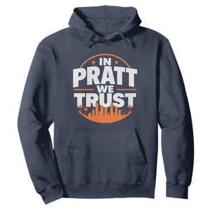 In Pratt We Trust Los Angeles Skyline Graphic Hoodie Patriotic LA City California Pride Local Leadership TS02 Navy Print Your Wear