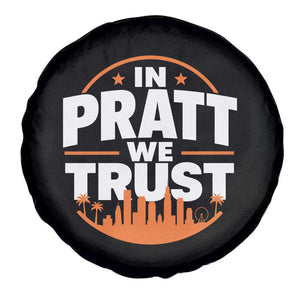 In Pratt We Trust Los Angeles Skyline Graphic Spare Tire Cover Patriotic LA City California Pride Local Leadership TS02 Print Your Wear