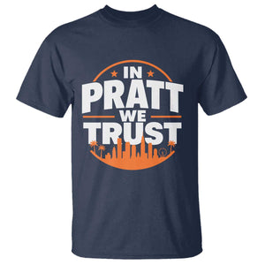 In Pratt We Trust Los Angeles Skyline Graphic T Shirt Patriotic LA City California Pride Local Leadership TS02 Navy Print Your Wear