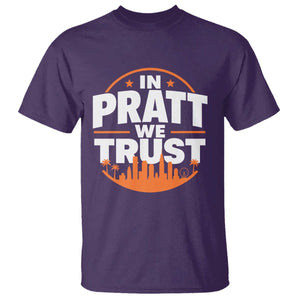In Pratt We Trust Los Angeles Skyline Graphic T Shirt Patriotic LA City California Pride Local Leadership TS02 Purple Print Your Wear