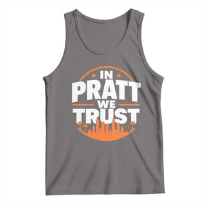 In Pratt We Trust Los Angeles Skyline Graphic Tank Top Patriotic LA City California Pride Local Leadership TS02 Deep Heather Print Your Wear