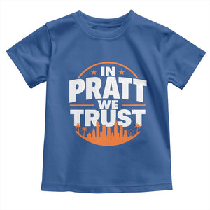 In Pratt We Trust Los Angeles Skyline Graphic Toddler T Shirt Patriotic LA City California Pride Local Leadership TS02 Royal Blue Print Your Wear