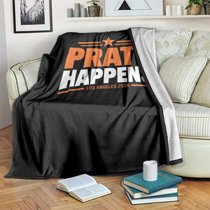 Pratt Happens Los Angeles 2026 Throw Blanket Funny Political Patriotic LA City California Pride Leadership TS02 Print Your Wear