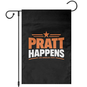 Pratt Happens Los Angeles 2026 Garden Flag Funny Political Patriotic LA City California Pride Leadership TS02 Black Print Your Wear