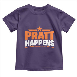 Pratt Happens Los Angeles 2026 Toddler T Shirt Funny Political Patriotic LA City California Pride Leadership TS02 Purple Print Your Wear