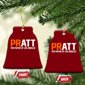 Pratt for Mayor Los Angeles Ceramic Ornament LA City Caliornia Pride Political Campaign Supporter TS02 Print Your Wear