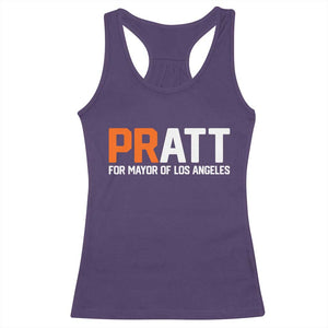Pratt for Mayor Los Angeles Racerback Tank Top LA City Caliornia Pride Political Campaign Supporter TS02 Purple Print Your Wear