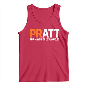 Pratt for Mayor Los Angeles Tank Top LA City Caliornia Pride Political Campaign Supporter TS02 Red Print Your Wear