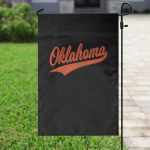 Vintage Oklahoma Orange Throwback Distressed Garden Flag Retro Classic OK State Pride TS02 Print Your Wear