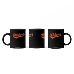 Vintage Oklahoma Orange Throwback Distressed Coffee Mug Retro Classic OK State Pride TS02 Print Your Wear
