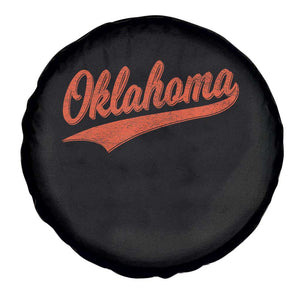 Vintage Oklahoma Orange Throwback Distressed Spare Tire Cover Retro Classic OK State Pride TS02 Print Your Wear