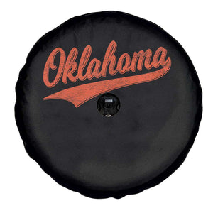 Vintage Oklahoma Orange Throwback Distressed Spare Tire Cover Retro Classic OK State Pride TS02 Print Your Wear
