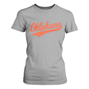 Vintage Oklahoma Orange Throwback Distressed T Shirt For Women Retro Classic OK State Pride TS02 Sport Gray Print Your Wear
