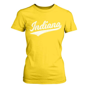 Vintage Indiana Retro Throwback Distressed T Shirt For Women Retro Classic IN State Pride TS02 Daisy Print Your Wear