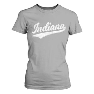 Vintage Indiana Retro Throwback Distressed T Shirt For Women Retro Classic IN State Pride TS02 Sport Gray Print Your Wear