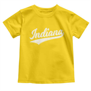 Vintage Indiana Retro Throwback Distressed Toddler T Shirt Retro Classic IN State Pride TS02 Daisy Print Your Wear