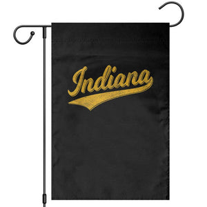 Vintage Indiana Retro Yellow Throwback Distressed Garden Flag Retro Classic IN State Pride TS02 Black Print Your Wear