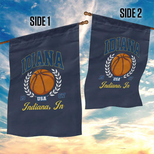 Vintage Indiana Basketball Graphic Garden Flag Retro 1967 Sports Indianapolis IN Fan TS02 Print Your Wear