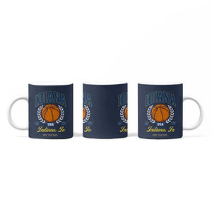 Vintage Indiana Basketball Graphic Coffee Mug Retro 1967 Sports Indianapolis IN Fan TS02 Print Your Wear