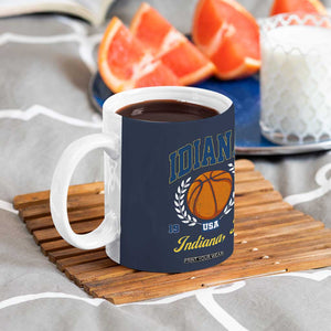 Vintage Indiana Basketball Graphic Coffee Mug Retro 1967 Sports Indianapolis IN Fan TS02 Print Your Wear