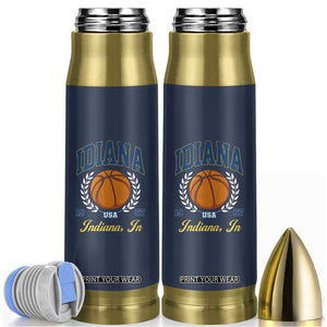 Vintage Indiana Basketball Graphic Bullet Tumbler Retro 1967 Sports Indianapolis IN Fan TS02 Navy Print Your Wear