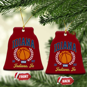 Vintage Indiana Basketball Graphic Ceramic Ornament Retro 1967 Sports Indianapolis IN Fan TS02 Print Your Wear