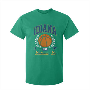 Vintage Indiana Basketball Graphic T Shirt For Kid Retro 1967 Sports Indianapolis IN Fan TS02 Irish Green Print Your Wear