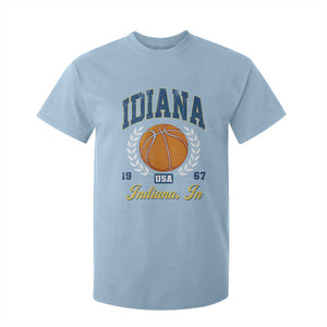 Vintage Indiana Basketball Graphic T Shirt For Kid Retro 1967 Sports Indianapolis IN Fan TS02 Light Blue Print Your Wear