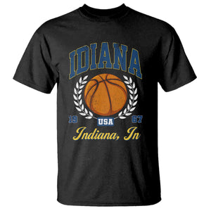 Vintage Indiana Basketball Graphic T Shirt Retro 1967 Sports Indianapolis IN Fan TS02 Black Print Your Wear