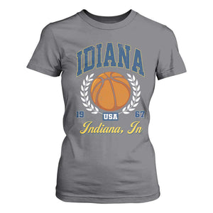 Vintage Indiana Basketball Graphic T Shirt For Women Retro 1967 Sports Indianapolis IN Fan TS02 Charcoal Print Your Wear