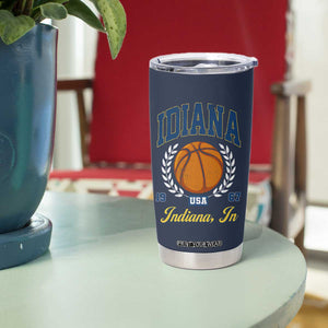 Vintage Indiana Basketball Graphic Tumbler Cup Retro 1967 Sports Indianapolis IN Fan TS02 Print Your Wear