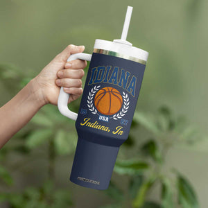 Vintage Indiana Basketball Graphic Tumbler With Handle Retro 1967 Sports Indianapolis IN Fan TS02 Print Your Wear