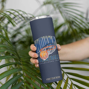 Indiana Basketball Throwback Skinny Tumbler Retro Hoop Graphic for IN Fans Since 1967 TS02 Print Your Wear