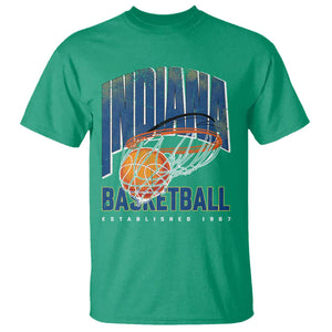 Indiana Basketball Throwback T Shirt Retro Hoop Graphic for IN Fans Since 1967 TS02 Irish Green Print Your Wear