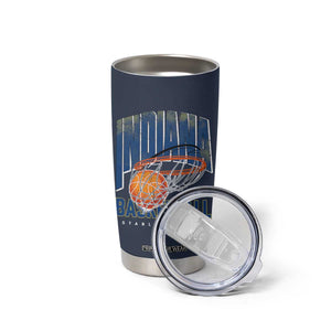 Indiana Basketball Throwback Tumbler Cup Retro Hoop Graphic for IN Fans Since 1967 TS02 Print Your Wear
